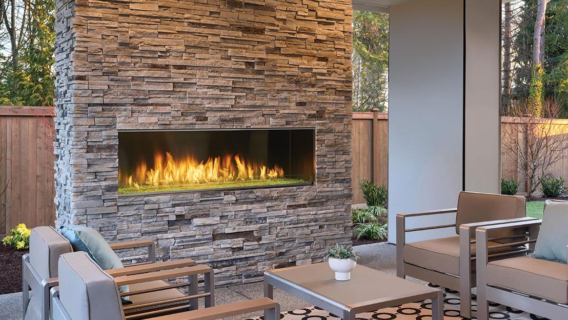 Majestic Lanai 48" Outdoor Linear Vent Free Gas Fireplace With IntelliFire Plus Ignition System