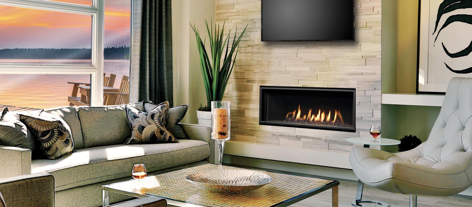 Marquis Serene 47" Zero Clearance Direct Vent Gas Fireplace