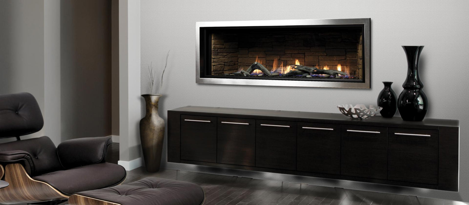 Marquis Serene 60" Zero Clearance Direct Vent Gas Fireplace