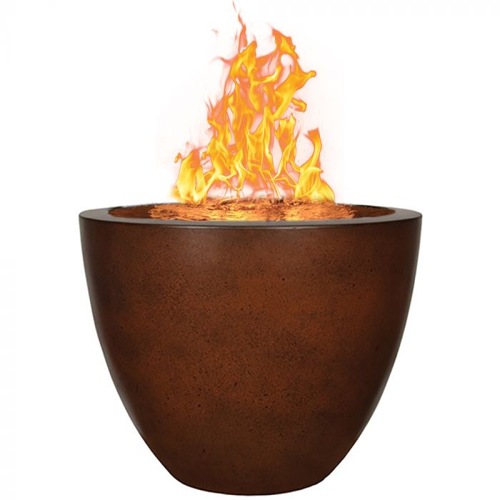 Fire by Design APLSQWV30 Legacy Round 30" GFRC Fire on Water Vase