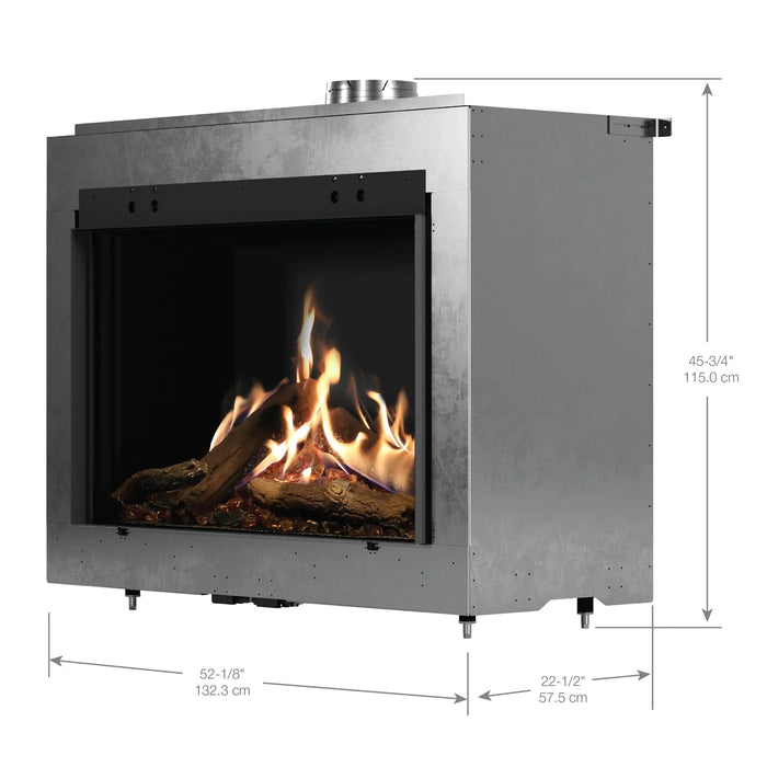 Faber MatriX 4326 Series Single-sided Front-facing Built-in Gas Fireplace