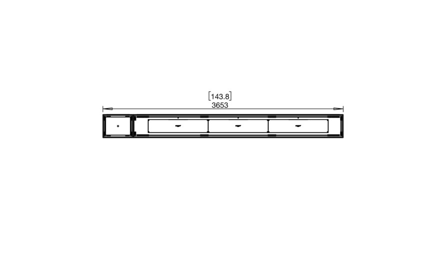 ECOSMART Flex 140BN.BX1 Bench Fireplace Insert With Black Burner