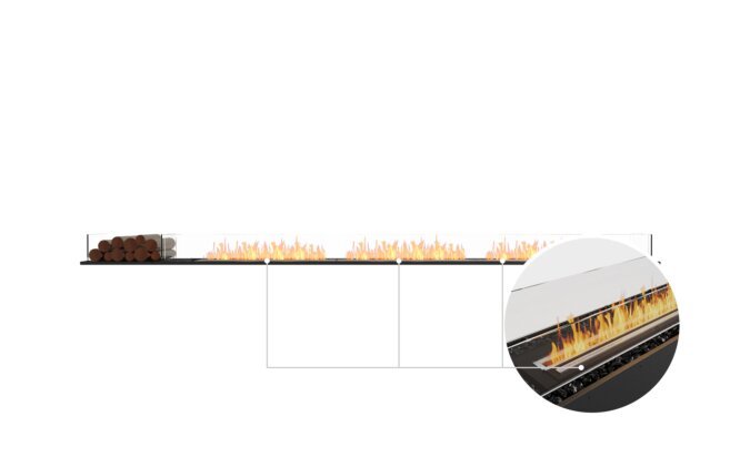 ECOSMART Flex 140BN.BX1 Bench Fireplace Insert With Black Burner