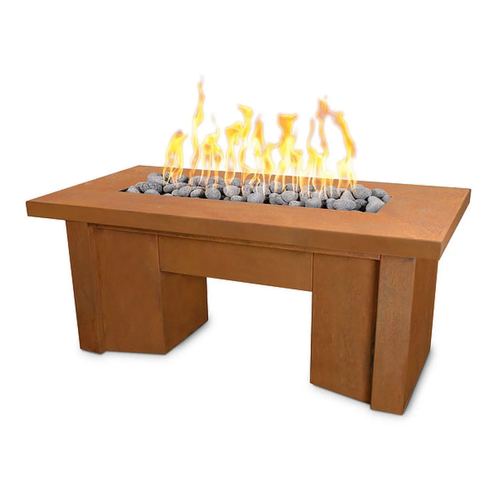 The Outdoor Plus- Alameda Corten Steel Fire Pit Table