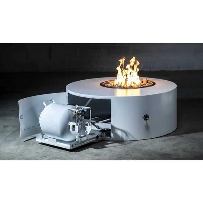 The Outdoor Plus- Isla Powder Coat Steel Low Profile Fire Pit