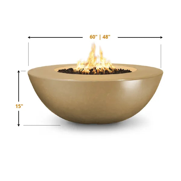 The Outdoor Plus Sedona Concrete Fire Pit - Wide Ledge