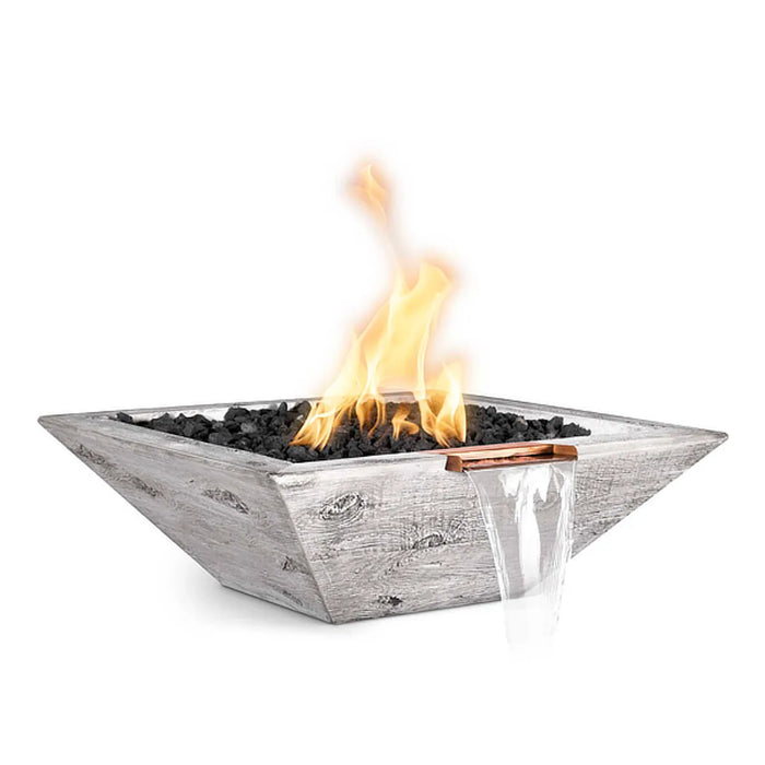 The Outdoor Plus Maya Wood Grain Fire & Water Bowl