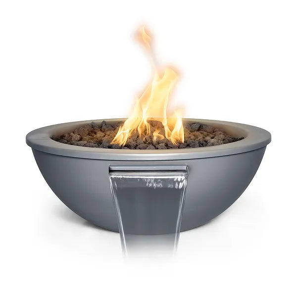 The Outdoor Plus Sedona Powder Coated Aluminum Fire & Water Bowl