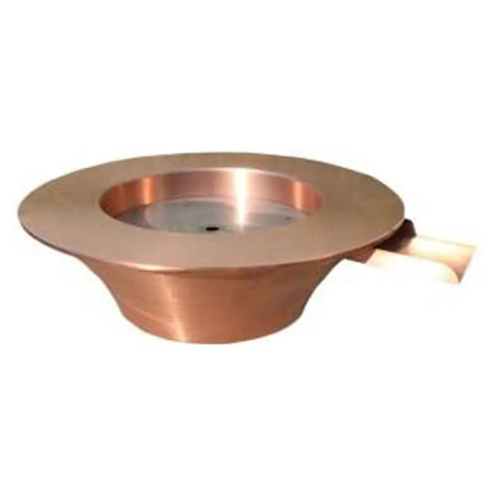 The Outdoor Plus- 30" x 12" Copper Fire & Water Bowl Match Lit - NG