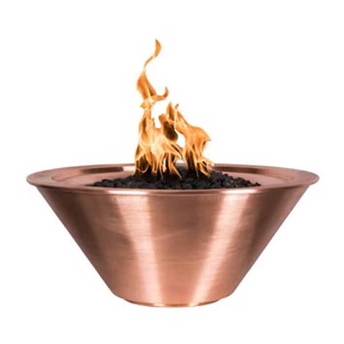 The Outdoor Plus 36" x 12" Copper Fire Bowl Match Lit - NG