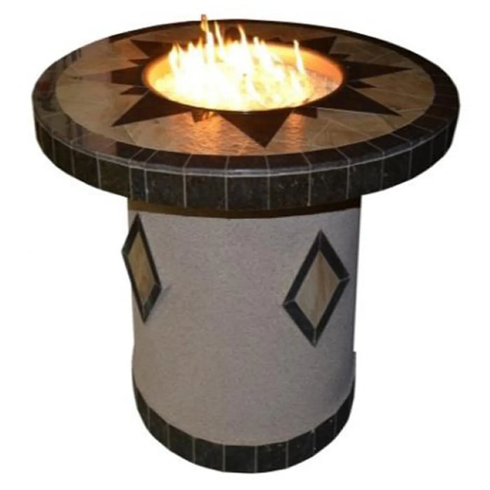 The Outdoor Plus- OPT-5545 Round Dining Gas Fire Table - 48" - LP