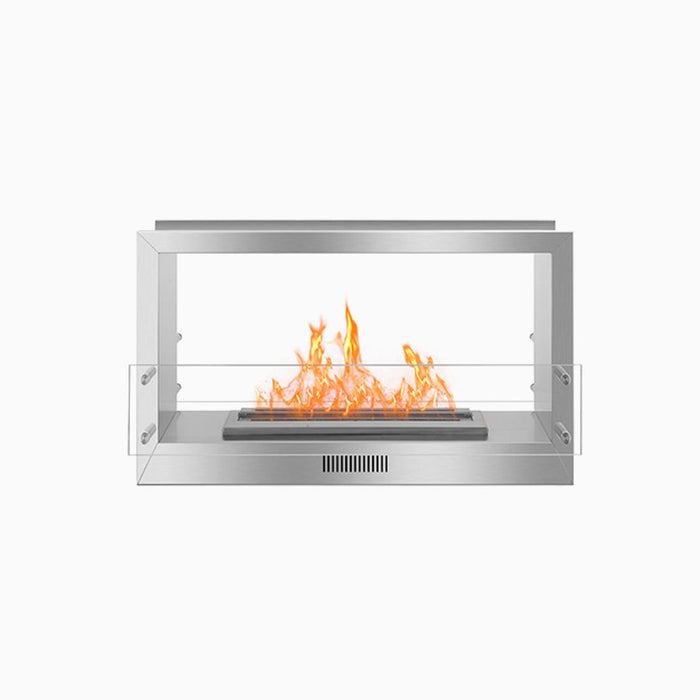 The Bio Flame 38" Firebox Double Sided Built-in See-Through Ethanol Fireplace