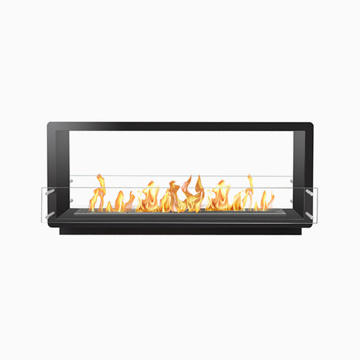 The Bio Flame 60" Firebox Double Sided See-Through Built-in Ethanol Fireplace