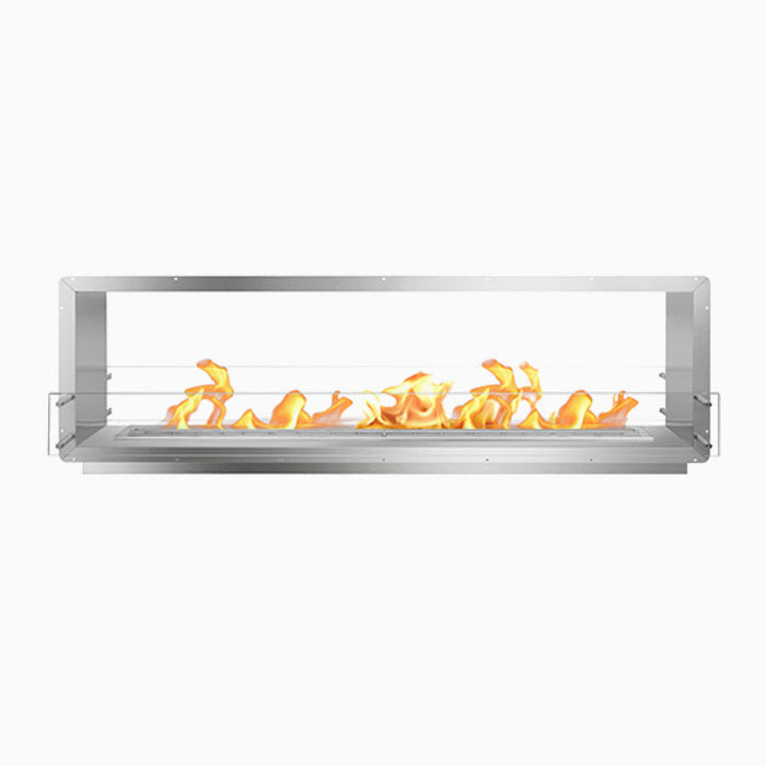 The Bio Flame 84" Firebox Double Sided See-Through Built-in Ethanol Fireplace