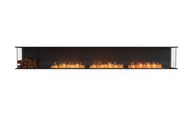 ECOSMART Flex 140BY.BXL Bay Fireplace Insert With Stainless Steel Burner