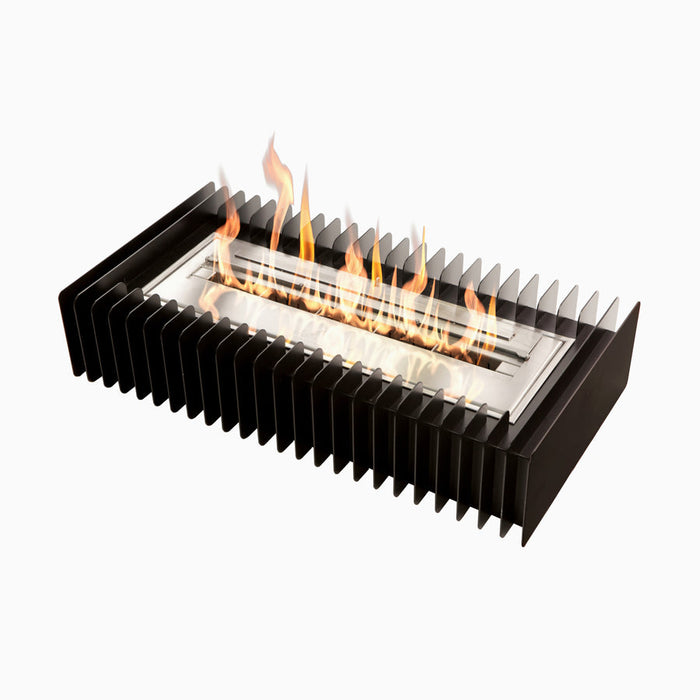 The Bio Flame Fireplace Insert Kit 24" Ethanol Burner With Grate