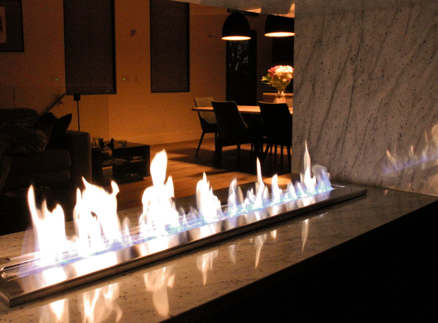 The Bio Flame 60" Ethanol Fireplace Burner,  Indoor/Outdoor