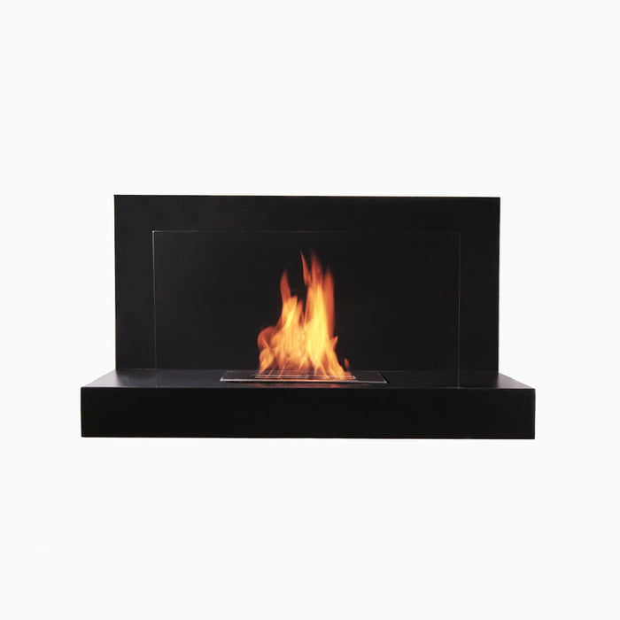 The Bio Flame Lotte 35" Black Wall Mounted Ethanol Fireplace