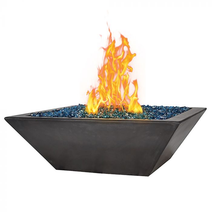 Fire by Design APGLSQFB36 Geo Low Square 36" Fire Bowl