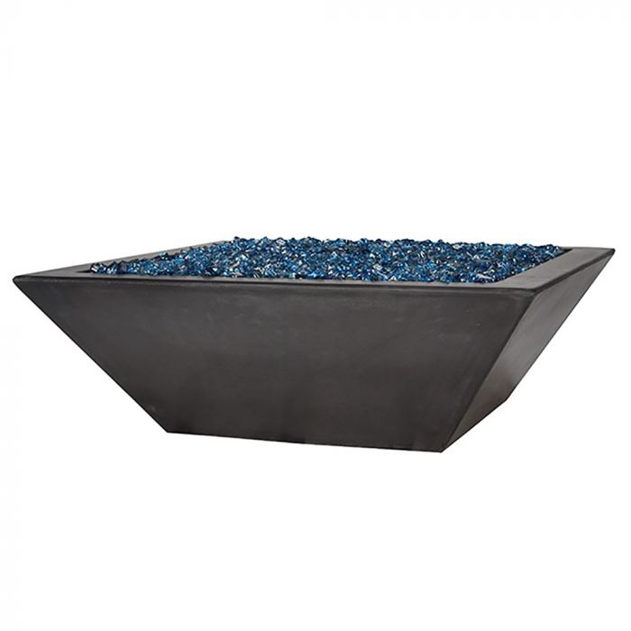 Fire by Design APGLSQFB36 Geo Low Square 36" Fire Bowl