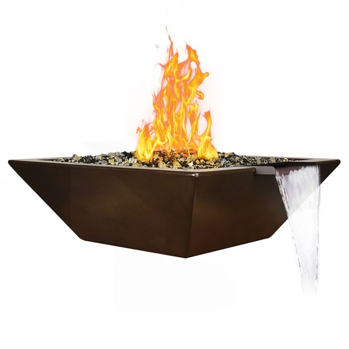 Fire by Design APSQFWB42 Geo Square 42" Fire & Water Bowl