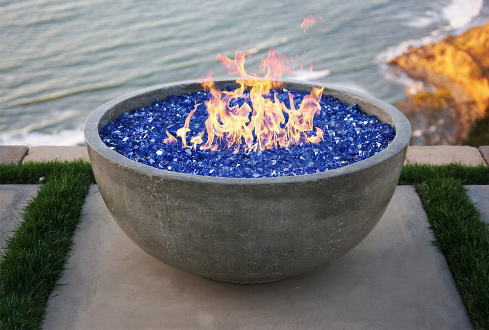 Prism Hardscapes Moderno 1 39" Concrete Gas Fire Pit Bowl