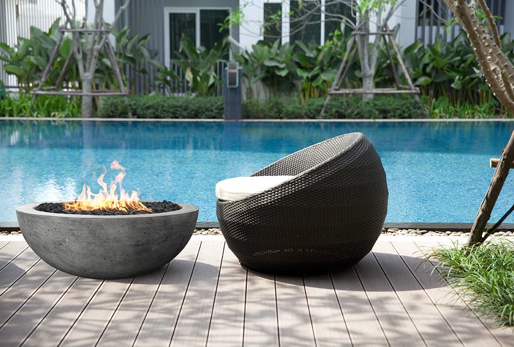 Prism Hardscapes Moderno 4 48" Concrete Gas Fire Pit Bowl