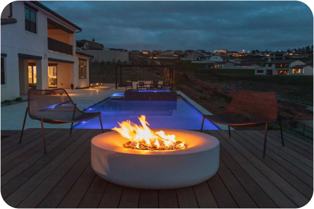 Prism Hardscapes Glow 36" Concrete Fire Table