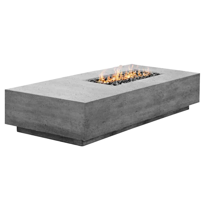 Prism Hardscapes Tavola 5 80" Concrete Gas Fire Pit Table