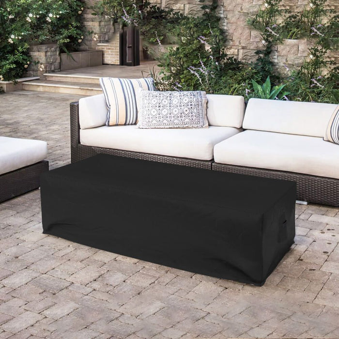 Prism Hardscapes Elevate 80" Rectangular Concrete Gas Fire Pit Table