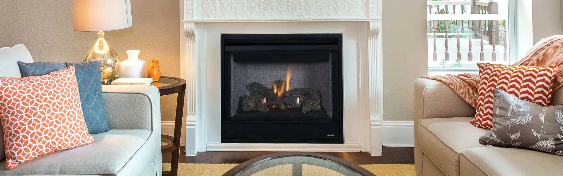 Superior Fireplace DRT2000 Direct Vent Gas Fireplace | Traditional | Front-View