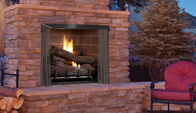 Superior Fireplace Giant Timbers Outdoor Vent-Free Gas Logs | Mega-Flame | Front-View