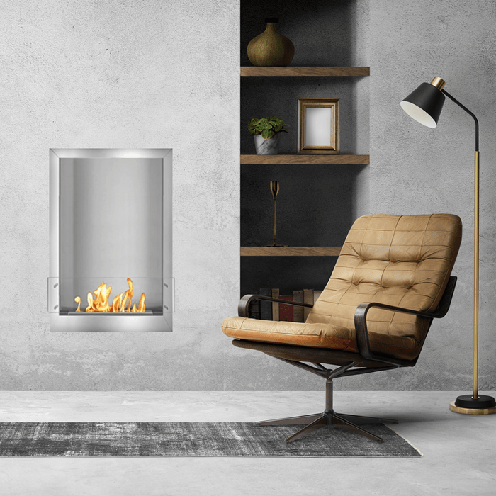 The Bio Flame 24" Smart Firebox Single Sided Built-In Ethanol Fireplace