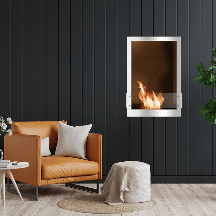 The Bio Flame 24" Smart Firebox Single Sided Built-In Ethanol Fireplace