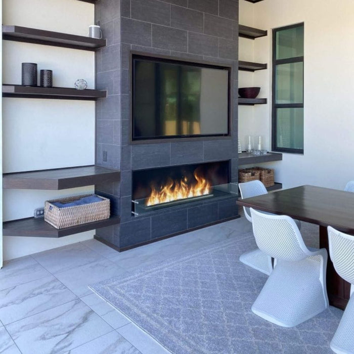 The Bio Flame 72" Firebox Single Sided Built-in Ethanol Fireplace