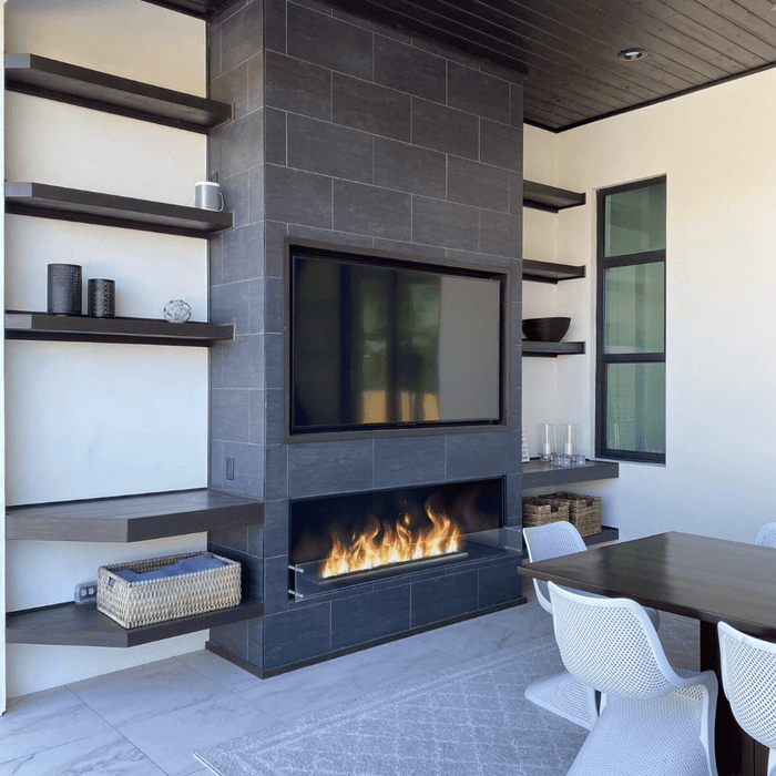 The Bio Flame 72" Ethanol Fireplace Burner,  Indoor/Outdoor