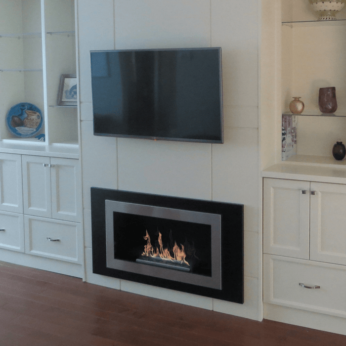 The Bio Flame Lorenzo 45" Recessed/Wall Mounted Ethanol Fireplace