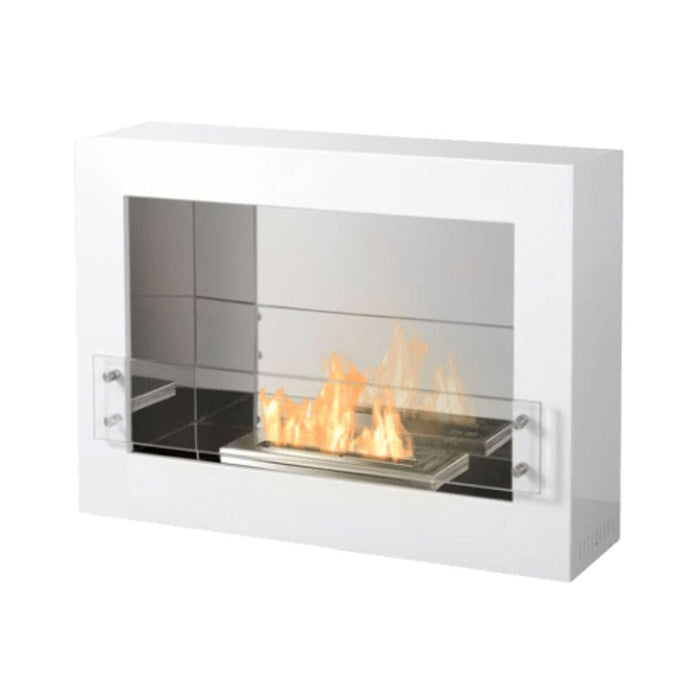 The Bio Flame Rogue 2.0 36" Double Sided See-Through Freestanding Ethanol Fireplace