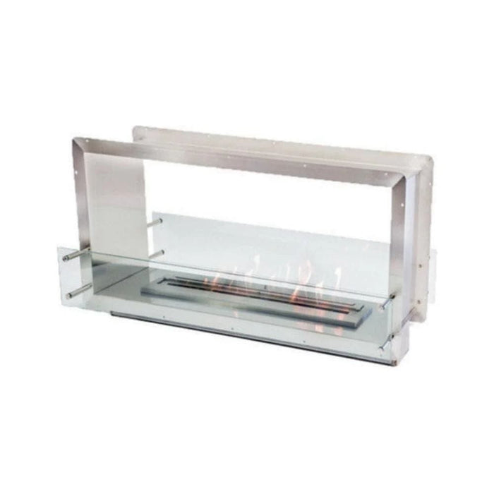 The Bio Flame 51" XL Firebox Double Sided Built-in See-Through Ethanol Fireplace