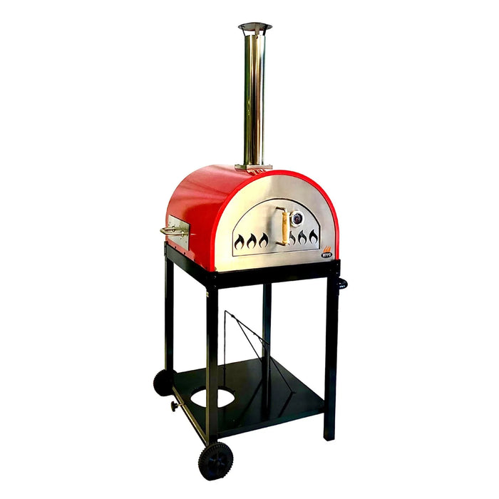 WPPO Traditional 25" Multi Fueled Pizza Oven Wood and Gas - Gas Burner Included WKE-04G