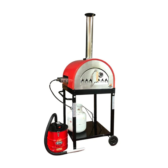 WPPO Traditional 25" Multi Fueled Pizza Oven Wood and Gas - Gas Burner Included WKE-04G