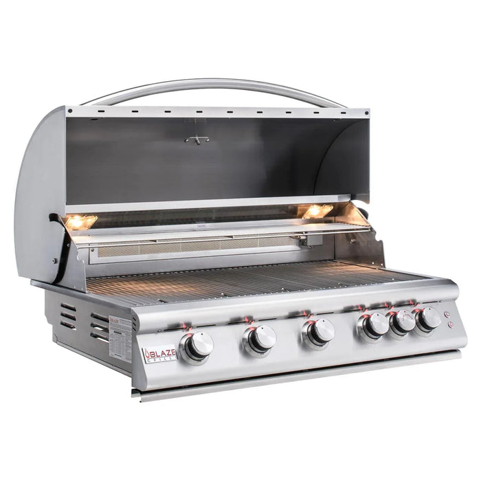 Blaze Grills 5-Burner LTE Gas Grill with Rear Burner and Built-in Lighting System