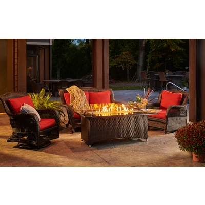 Outdoor Greatroom Balsam Montego Linear Gas Fire Pit Table