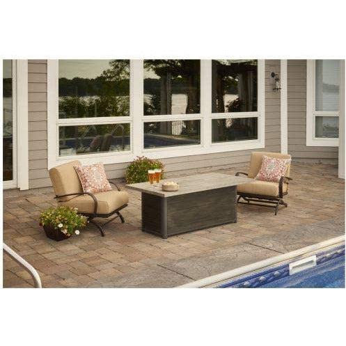 Outdoor Greatroom Cedar Ridge Linear Gas Fire Pit Table