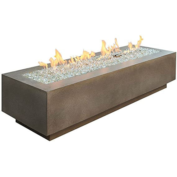 Outdoor Greatroom Natural Grey Cove 72" Linear Gas Fire Pit Table