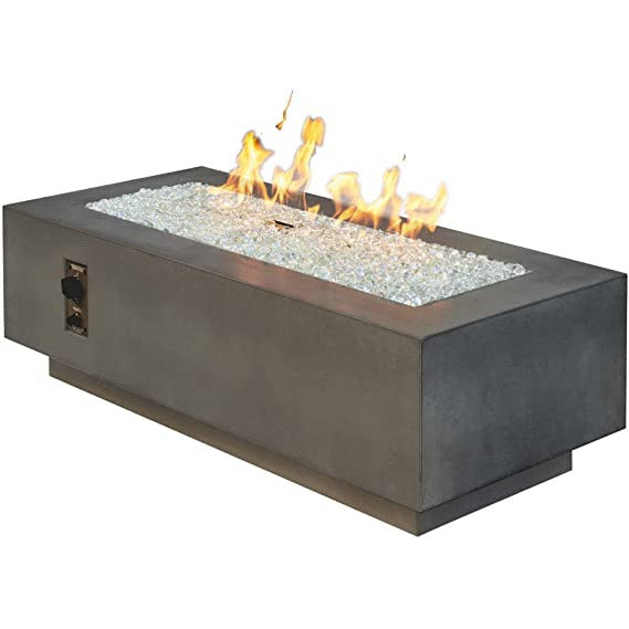 Outdoor Greatroom Midnight Mist Cove 54" Linear Gas Fire Pit Table