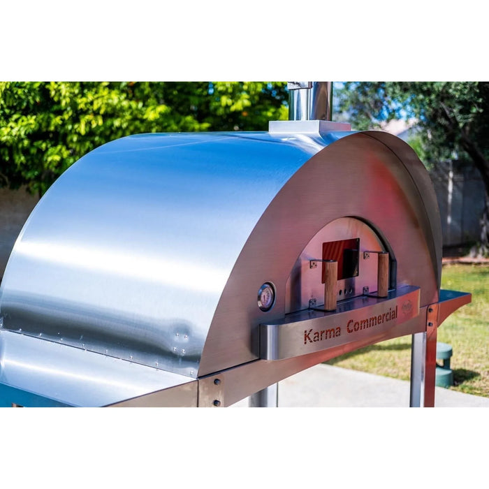 WPPO Karma 55 304 Stainless Steel Commercial Wood Fired Oven WKK-04COM