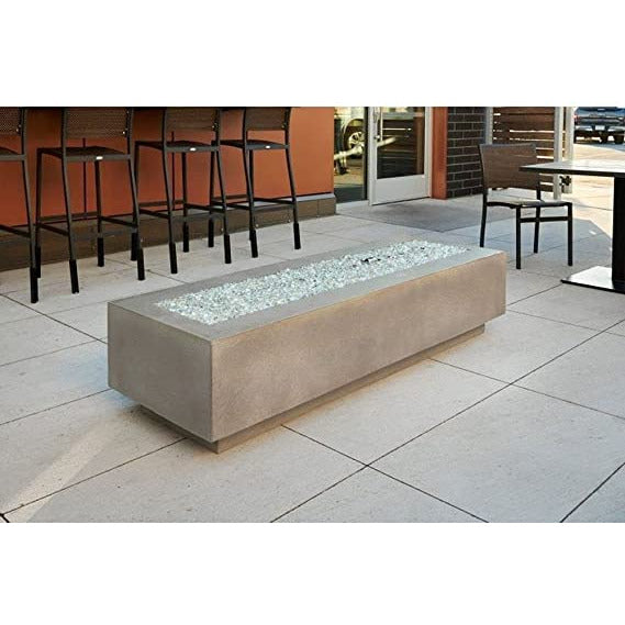 Outdoor Greatroom Natural Grey Cove 72" Linear Gas Fire Pit Table