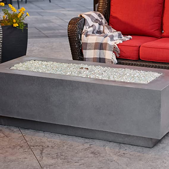 Outdoor Greatroom Midnight Mist Cove 54" Linear Gas Fire Pit Table