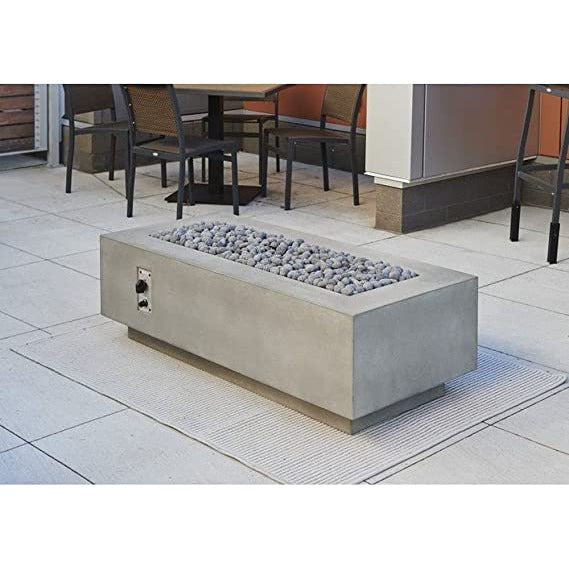 Outdoor Greatroom Natural Grey Cove 54" Linear Gas Fire Pit Table